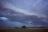 A shelf cloud falling apart as outflow modifies and loses momentum