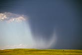 Close view of a rain curtain showing a microburst about to arrive