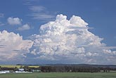 Cloud types, TCu: Cumulus Congestus cloud with a cauliflower top