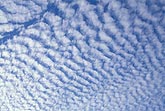A billow (mackerel) cloud pattern appears woolly
