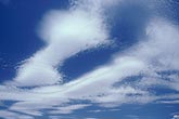 Smooth sweeps of fanciful cloud shapes in Altocumulus Lenticularis