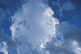Heavenly abstract sky with a Cumulus with its head in the clouds