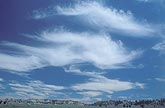 Cloud types, Ci: bright Cirrus clouds fill the sky with ice-crystal art