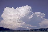 Cloud types, Cb: storm cloud regenerating over hills