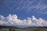 Cloud types, TCu: the sky erupts in Congestus clouds as cap breaks