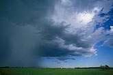 Cloud types, Cb: under a dark Cumulonimbus storm cloud