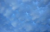 The subtle enchantment of Mammatus clouds with clearing on the horizon