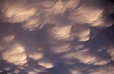 Beautifully sculpted Mammatus cloud close-up with fine-scale detail