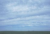 Cloud types, As: thin Altostratus cloud type in bands