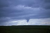 An unusual funnel cloud formed in cold-air but with no storms nearby