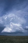A vigorously growing cloud builds up into the atmosphere