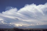 A Cumulonimbus anvil cloud with smooth sweeping wings