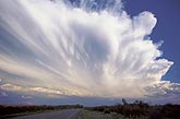 History of a thunderstorm cloud as seen in its anvil