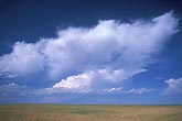 Vertical wind shear rips the tops off Cumulus clouds