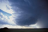 Overview of an intensifying storm with a brief funnel cloud