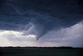 Mesocyclone and rotation inside the storm, with a funnel
