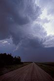 Funnel cloud on a low precipitation (LP) supercell storm