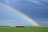 A primary rainbow with several supernumerary rainbows brings luck