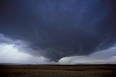 Overview of a compact supercell thunderstorm with wall cloud
