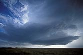 A concave cloud base on a supercell is good evidence of rotation