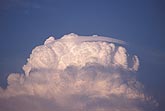 Sharp edges on a dense Pileus cloud suggest a discrete moist layer