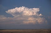 Cloud types, Cb: young Cumulonimbus cloud in the evening light