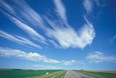 Cloud types, Ac: wafers of smooth Altocumulus clouds in streaks