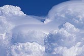 A storm top close-up Pileus in layers