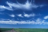 Cloud types, Ci: Cirrus clouds in smudged fibrous patches