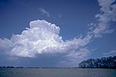 A multicell storm type has formed a thunderhead with a hard anvil