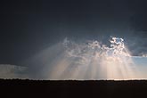 Heavenly crepuscular rays (rays of God) pour down