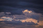 Dusky colors in an abstract moody sunset skyscape