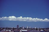 Cloud types: a long strip of Altocumulus Castellanus clouds