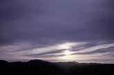 Altostratus clouds with Virga at dusk