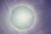 A halo around the sun in Cirrostratus clouds