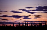 Lenticular Altocumulus clouds at twilight