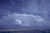 Storm cloud over remote highway