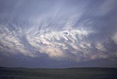 Mammatus clouds on a storm anvil