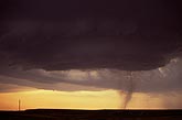 False funnel cloud: a rain shaft is a tornado look-alike