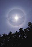 Solar halo (bright ring around the sun)