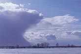 Snow clouds: a Stratocumulus anvil with snow shower