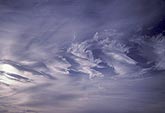 Meditative sky with dancing cloud swirls