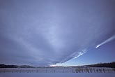 Cloud type: Altostratus chinook arch cloud in mountain lee wave