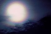 Refraction pattern: corona around sun in high water cloud