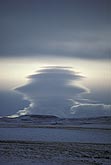 A stack of disk shaped clouds, or pile of plates cloud