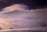 Full spectrum of color shows as irisation transforms clouds