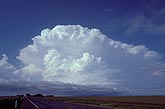 Cloud types: supercell Cumulonimbus thunderstorm cloud