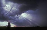 Rays of God with twisted tornado, part of sequence