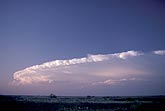 Wide view of supercell storm showing anvil structure