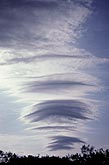 Stack of woolly lenticular clouds